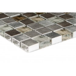 Mozaika Mix Kamień szkło metal SK 78363