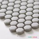 Mozaika szklana S 92932  biała hexagonalna