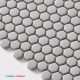 Mozaika szklana S 92932  biała hexagonalna