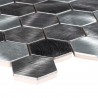 Mozaika metalowa SK 86559 Srebrna Hexagon